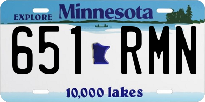 MN license plate 651RMN