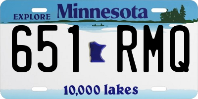 MN license plate 651RMQ