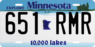 MN license plate 651RMR