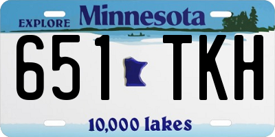 MN license plate 651TKH