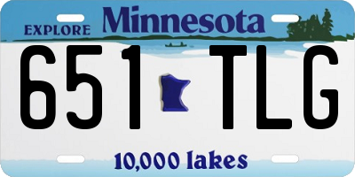 MN license plate 651TLG