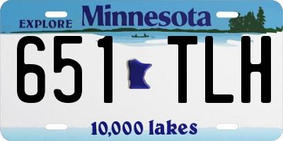 MN license plate 651TLH