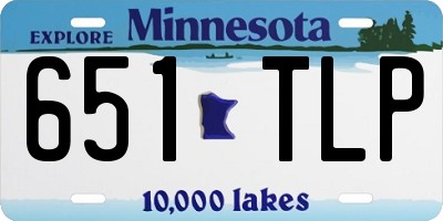 MN license plate 651TLP