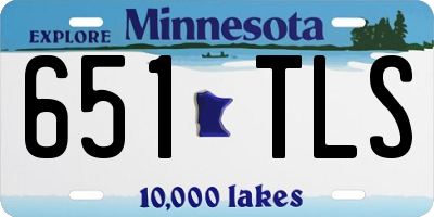 MN license plate 651TLS