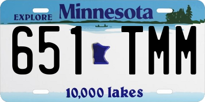 MN license plate 651TMM