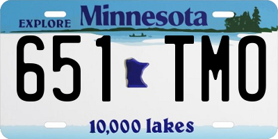 MN license plate 651TMO