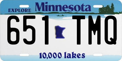 MN license plate 651TMQ