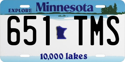 MN license plate 651TMS