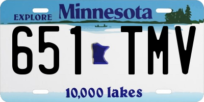 MN license plate 651TMV