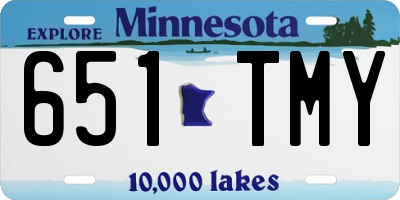 MN license plate 651TMY