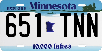 MN license plate 651TNN