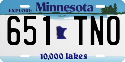 MN license plate 651TNO