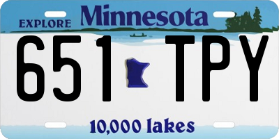 MN license plate 651TPY
