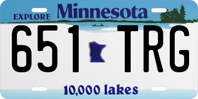 MN license plate 651TRG
