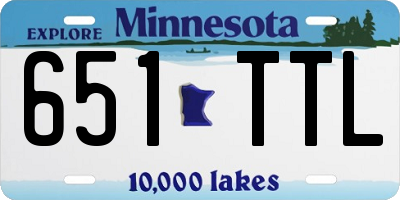 MN license plate 651TTL