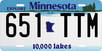 MN license plate 651TTM