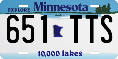 MN license plate 651TTS