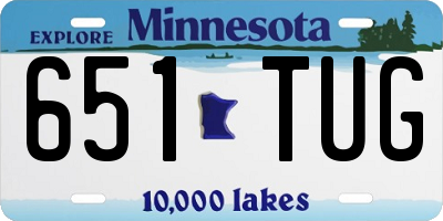MN license plate 651TUG