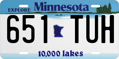 MN license plate 651TUH