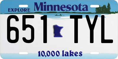MN license plate 651TYL