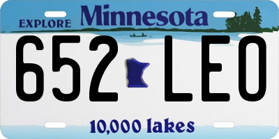 MN license plate 652LEO