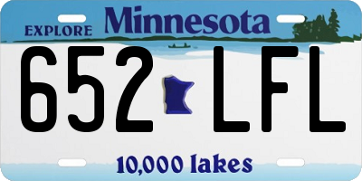 MN license plate 652LFL
