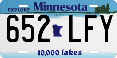 MN license plate 652LFY