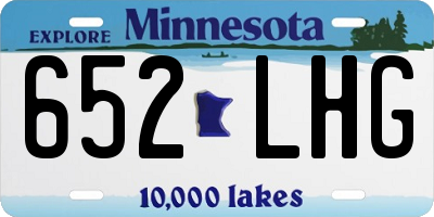 MN license plate 652LHG