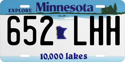 MN license plate 652LHH