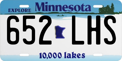MN license plate 652LHS