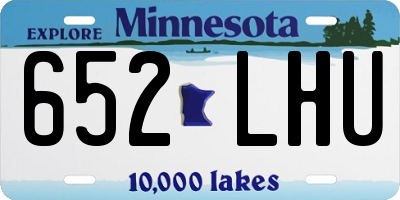 MN license plate 652LHU