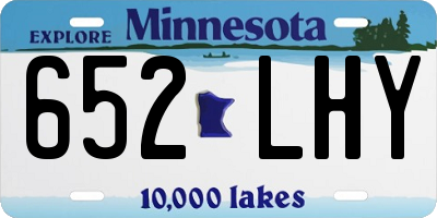 MN license plate 652LHY