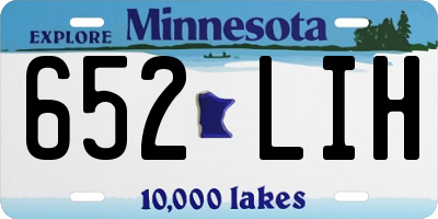MN license plate 652LIH