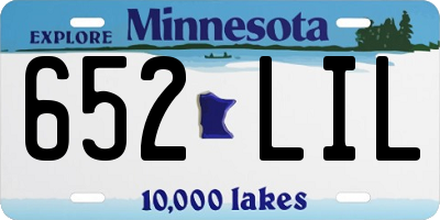 MN license plate 652LIL