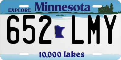 MN license plate 652LMY