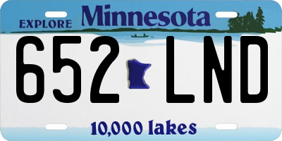 MN license plate 652LND