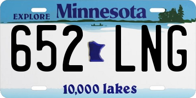 MN license plate 652LNG