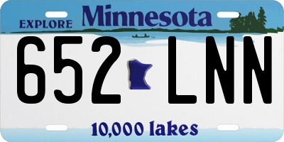 MN license plate 652LNN