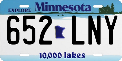 MN license plate 652LNY