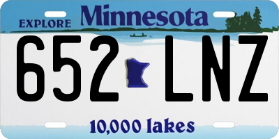 MN license plate 652LNZ