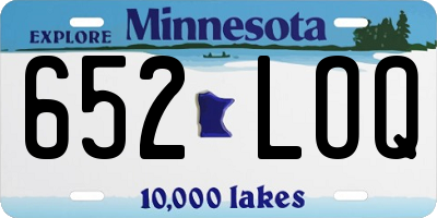 MN license plate 652LOQ