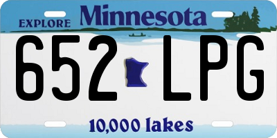 MN license plate 652LPG