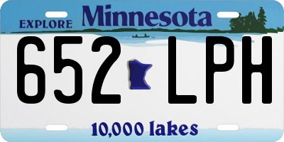 MN license plate 652LPH