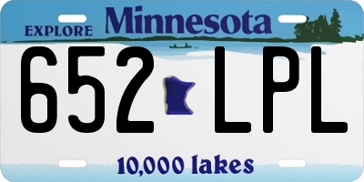 MN license plate 652LPL