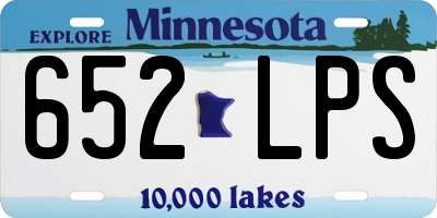 MN license plate 652LPS