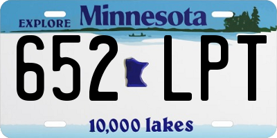 MN license plate 652LPT