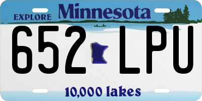 MN license plate 652LPU