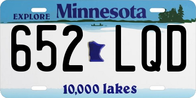 MN license plate 652LQD