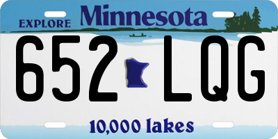 MN license plate 652LQG