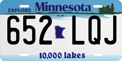 MN license plate 652LQJ